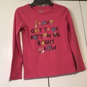 Circo girls/kids long sleeve pink pajama shirt size M/M 7-8 in great condition.